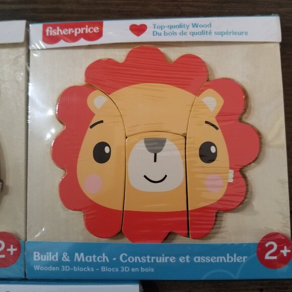 Fisher-Price Wooden Puzzles Bundle of 3 - Picture 4 of 6